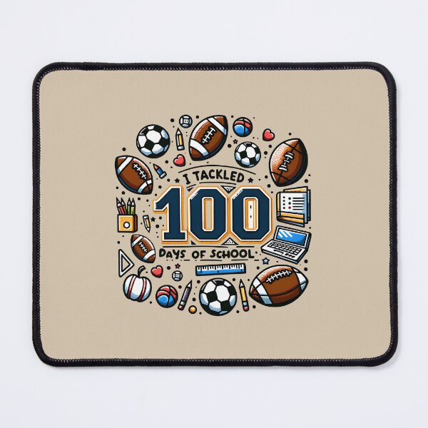 Item preview, I Tackled 100 Days of School Football Soccer Sports designed and sold by ArtMeetsPizza.