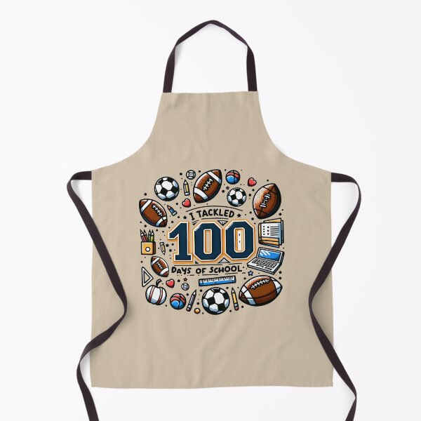 Item preview, I Tackled 100 Days of School Football Soccer Sports  designed and sold by ArtMeetsPizza.