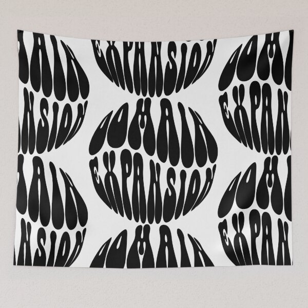 Item preview, Domain Expansion Text Monochrome White designed and sold by Meepuruproject.