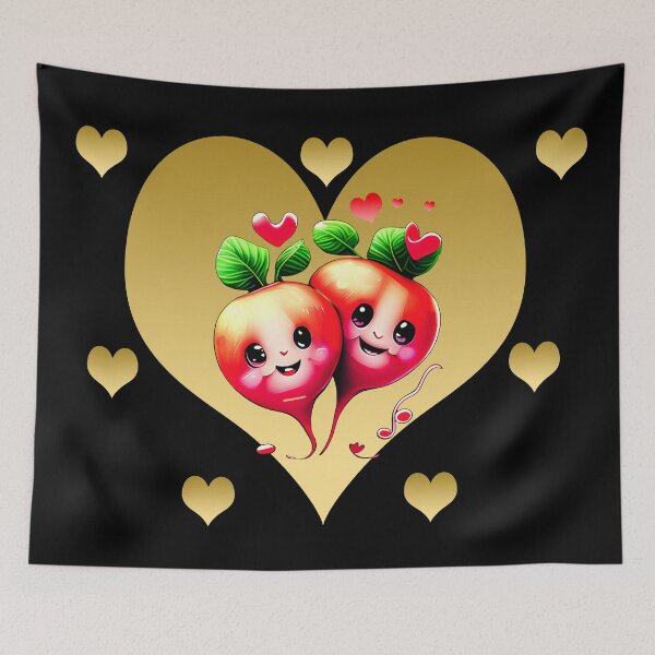Item preview, Radish couple in love designed and sold by Astralia.