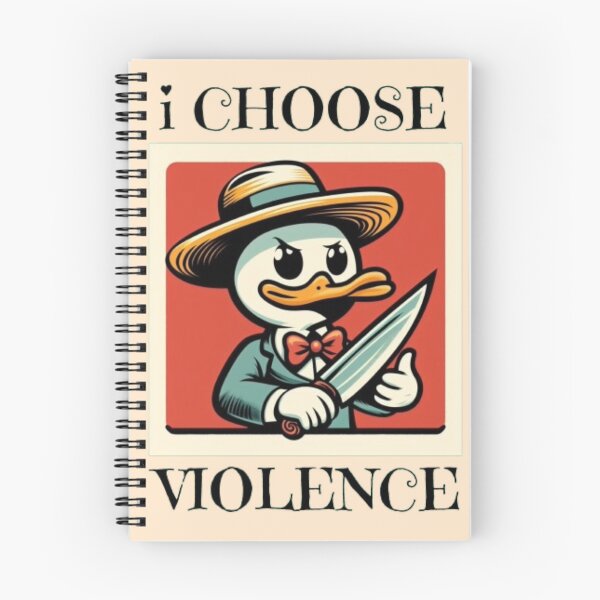 Item preview, I Choose Violence Funny Duck designed and sold by Fictio ⭐​⭐​⭐​⭐​⭐​.