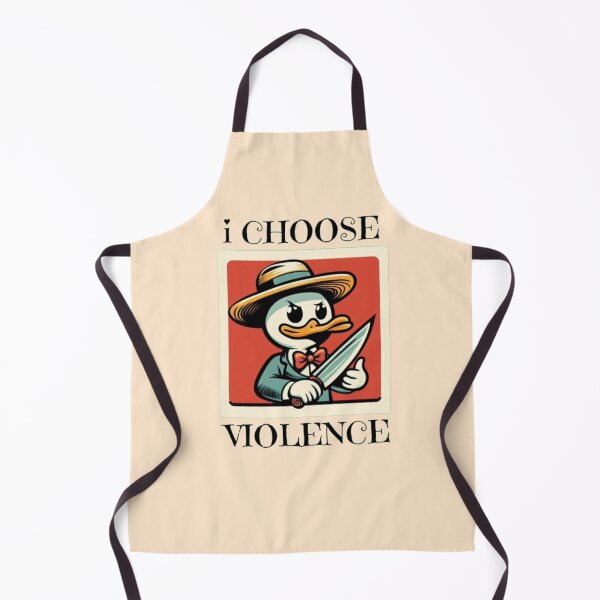 Item preview, I Choose Violence Funny Duck designed and sold by Fictio ⭐⭐⭐⭐⭐.