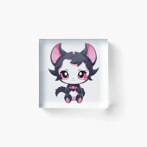 Item preview, Evil Little Pink Kitty, Emo Chibi Cat designed and sold by TyGuySupply.