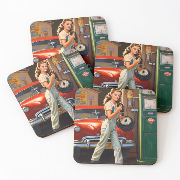 Item preview, Retro Automotive Pinup designed and sold by Hall-O-Gram.