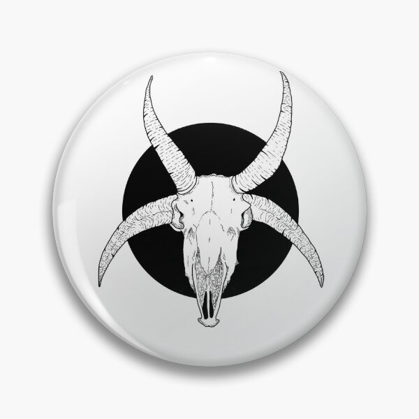Item preview, Goat Skull Black and White designed and sold by XVFeyWild.