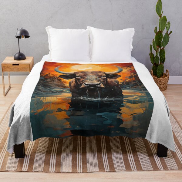 Item preview, African buffalo Art designed and sold by Rockwpapart.