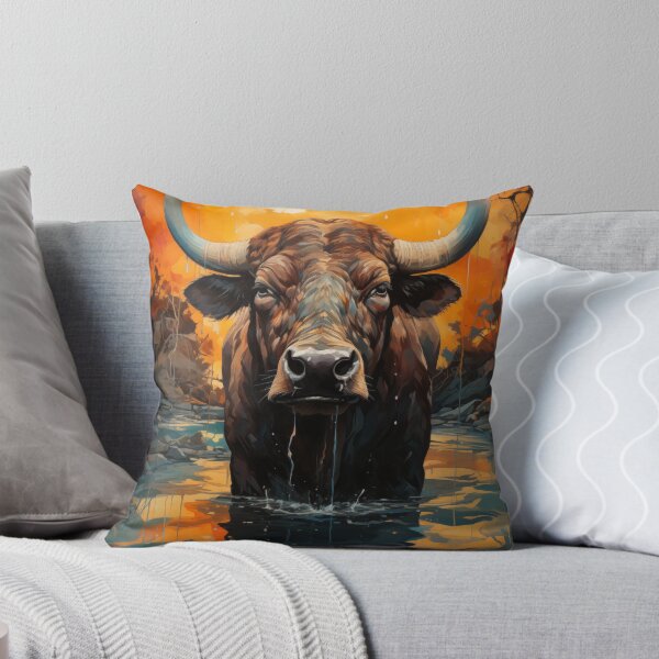 Item preview, African buffalo Art designed and sold by Rockwpapart.