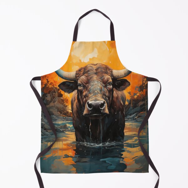 Item preview, African buffalo Art designed and sold by Rockwpapart.