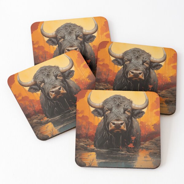 Item preview, water buffalo Art designed and sold by Rockwpapart.