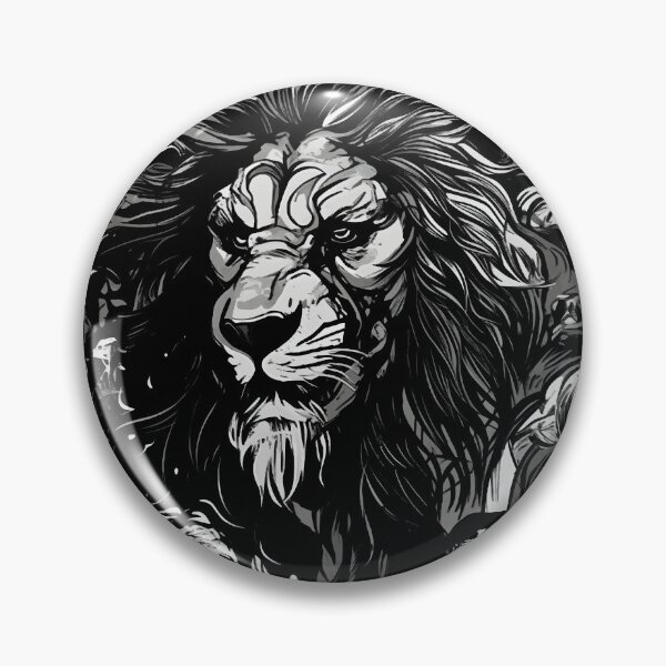 Aperçu de l'œuvre Lion gris de vengeance nocturne créée et vendue par Spookyashell.
