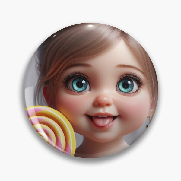 Item preview, Cute Big-eyed Baby Lollipop 1 designed and sold by AIExpressive.