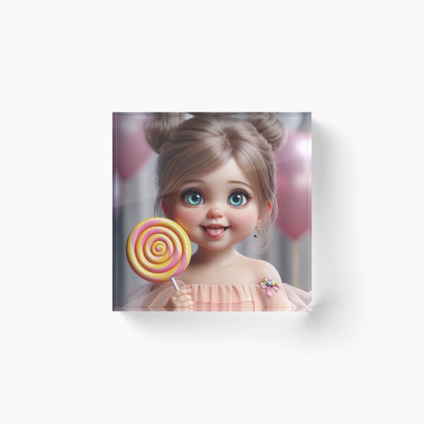 Item preview, Cute Big-eyed Baby Lollipop 1 designed and sold by AIExpressive.