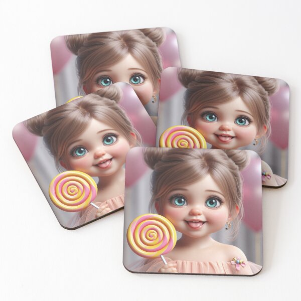 Item preview, Cute Big-eyed Baby Lollipop 1 designed and sold by AIExpressive.