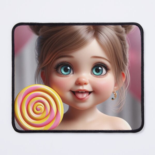 Item preview, Cute Big-eyed Baby Lollipop 1 designed and sold by AIExpressive.