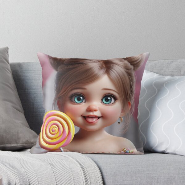 Item preview, Cute Big-eyed Baby Lollipop 1 designed and sold by AIExpressive.