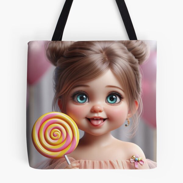 Item preview, Cute Big-eyed Baby Lollipop 1 designed and sold by AIExpressive.
