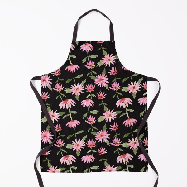 Item preview, Watercolor Pink Daisies Black Background designed and sold by Marina Oliveira Studio.