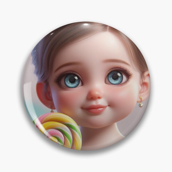 Item preview, Cute Big-eyed Baby Lollipop 2 designed and sold by AIExpressive.