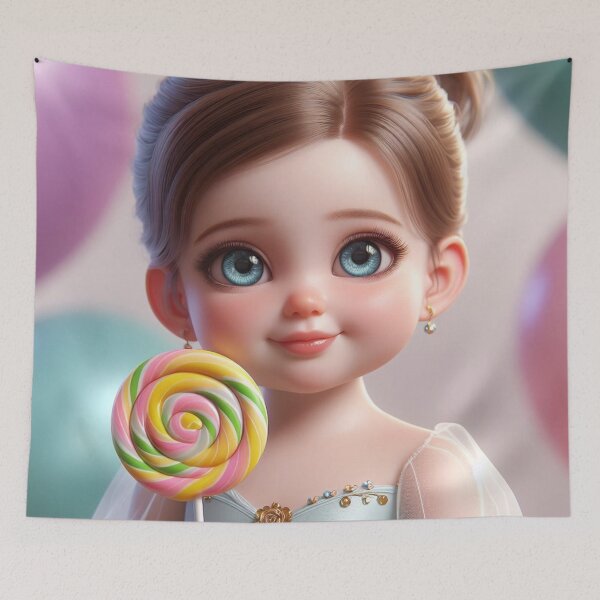 Item preview, Cute Big-eyed Baby Lollipop 2 designed and sold by AIExpressive.