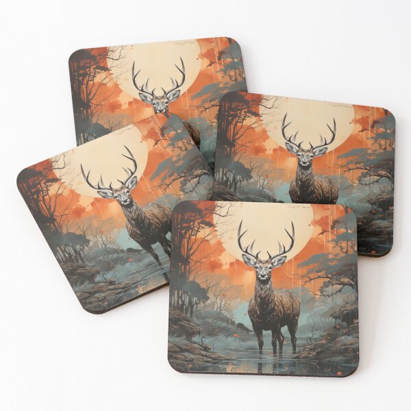 Item preview, Majestic Reindeer Painting designed and sold by Rockwpapart.