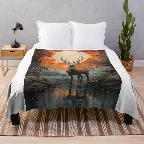 Item preview, Majestic Reindeer Painting designed and sold by Rockwpapart.