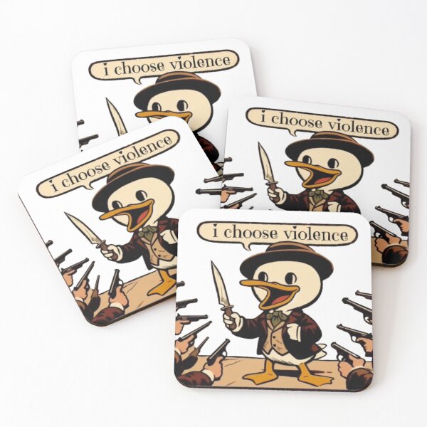 Item preview, I Choose Violence Funny Duck designed and sold by Fictio ⭐​⭐​⭐​⭐​⭐​.