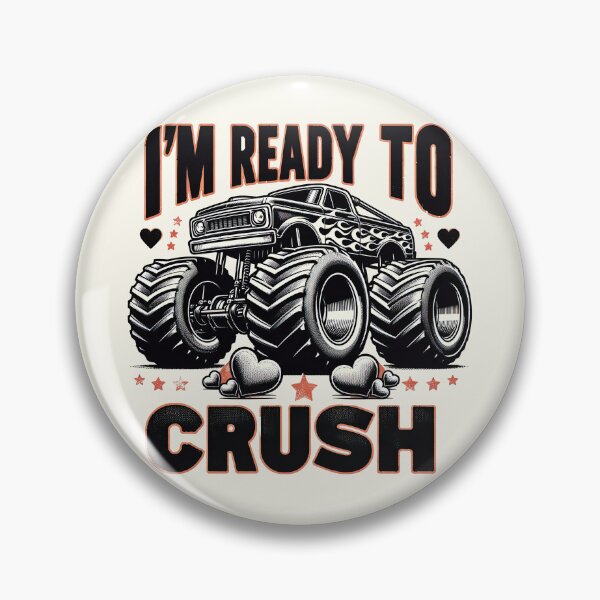 Item preview, I'm Ready To Crush Hearts Monster Truck Valentines Day T-Shirt designed and sold by MAPDDesigns.