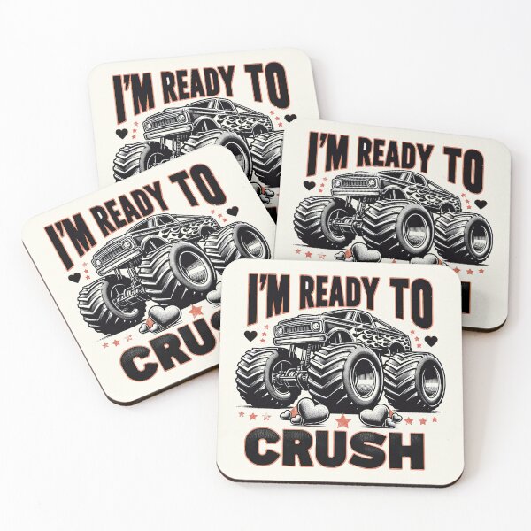Item preview, I'm Ready To Crush Hearts Monster Truck Valentines Day T-Shirt designed and sold by MAPDDesigns.