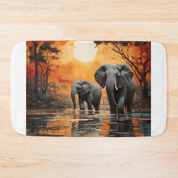 Item preview, African Elephants Art, designed and sold by Rockwpapart.