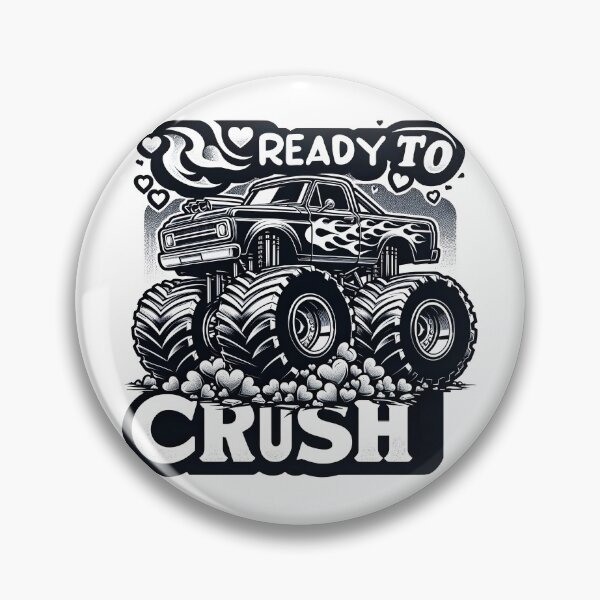 Item preview, I'm Ready To Crush Hearts Monster Truck Valentines Day T-Shirt designed and sold by MAPDDesigns.