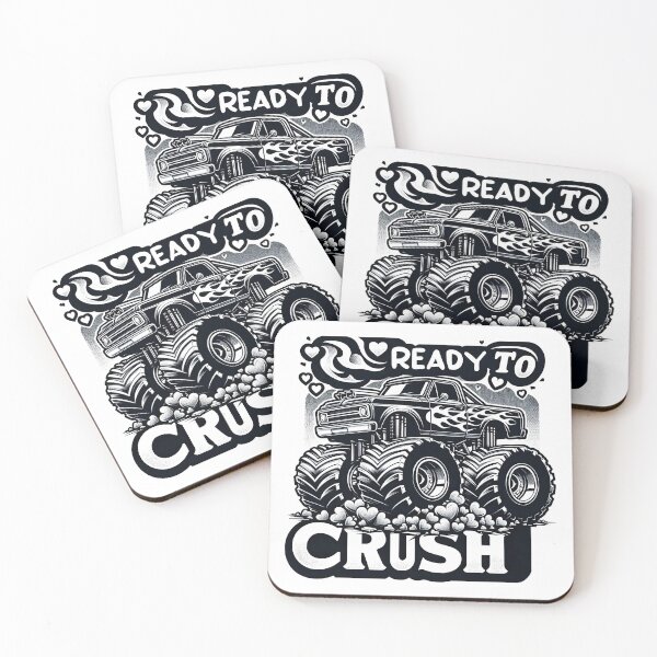 Item preview, I'm Ready To Crush Hearts Monster Truck Valentines Day T-Shirt designed and sold by MAPDDesigns.
