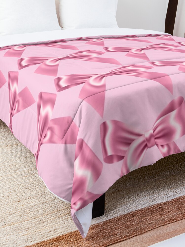 Disover Pink Coquette Bow Quilt