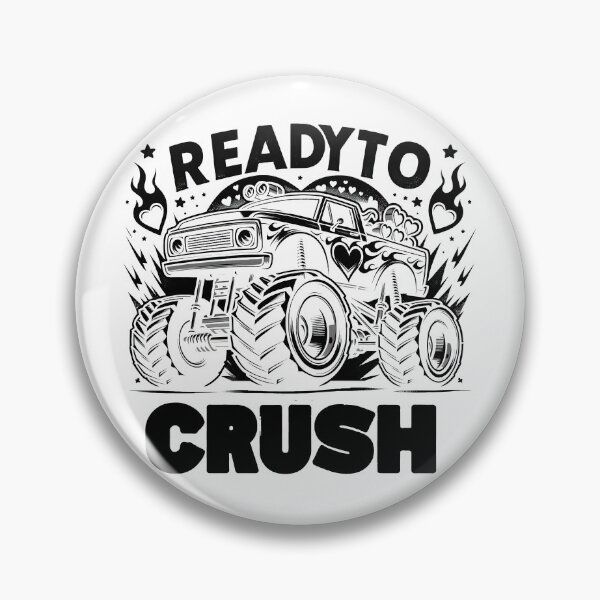 Item preview, I'm Ready To Crush Hearts Monster Truck Valentines Day T-Shirt designed and sold by MAPDDesigns.