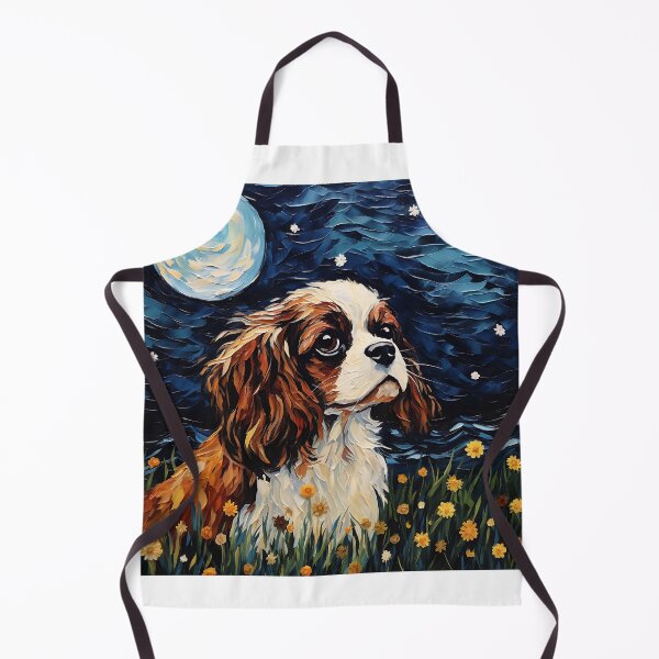 Item preview, Night's Best Friend - Van Gogh Inspired Dog in Watercolor Vintage designed and sold by Silver Medal.