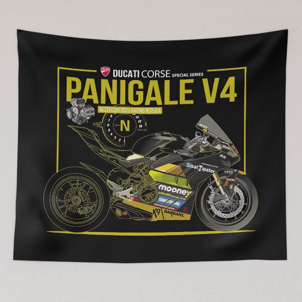 Item preview, Panigale V4 Bezzecchi 2023 Racing Replica_line art designed and sold by Shamirazzuri.
