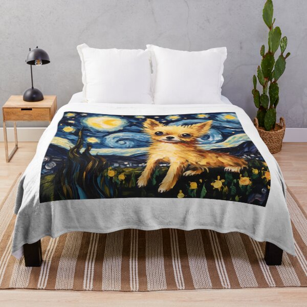 Item preview, Twilight Canine Serenade - Watercolor Vintage and Van Gogh's Mastery designed and sold by Silver Medal.