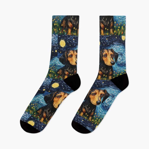 Item preview, Vintage Pup Amidst Starry Splendor - Van Gogh's Night Reenvisioned designed and sold by Silver Medal.