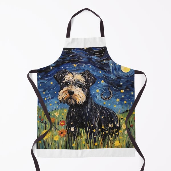 Item preview, Vintage Van Gogh Pup - Watercolor Starry Night Reverie designed and sold by Silver Medal.
