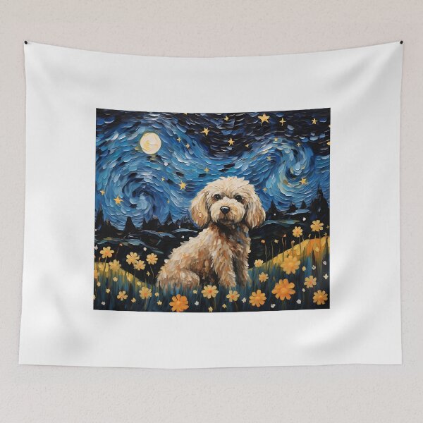 Item preview, Eternal Night's Watchdog - Vintage Watercolor in Van Gogh's Style designed and sold by Silver Medal.