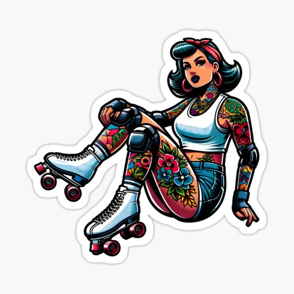 Item preview, Roller-Skater Pinup designed and sold by PinUpPizzazz.