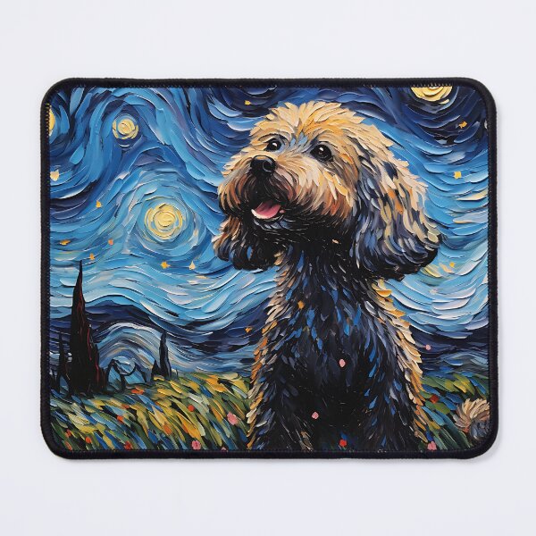 Item preview, Starry Canine Elegance - Van Gogh's Legacy in Watercolor Vintage designed and sold by Silver Medal.