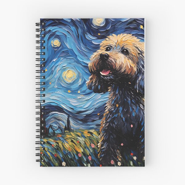 Item preview, Starry Canine Elegance - Van Gogh's Legacy in Watercolor Vintage designed and sold by Silver Medal.