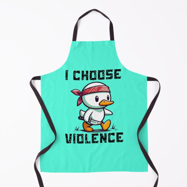 Item preview, I Choose Violence Funny Duck designed and sold by Fictio ⭐⭐⭐⭐⭐.