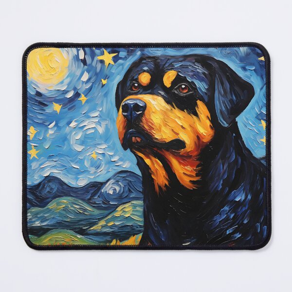 Item preview, Night's Faithful Companion - Watercolor Vintage with Van Gogh's Touch designed and sold by Silver Medal.