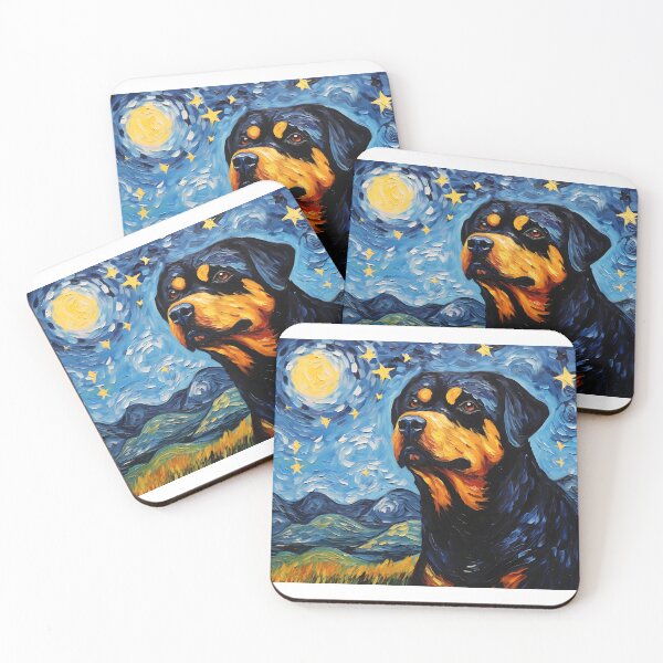 Item preview, Night's Faithful Companion - Watercolor Vintage with Van Gogh's Touch designed and sold by Silver Medal.