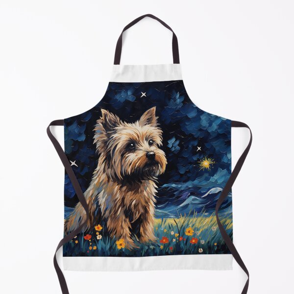 Item preview, Canine Whisper in the Starry Night - Van Gogh Watercolor Vintage designed and sold by Silver Medal.