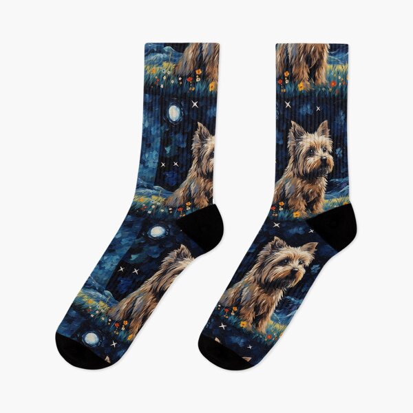 Item preview, Canine Whisper in the Starry Night - Van Gogh Watercolor Vintage designed and sold by Silver Medal.