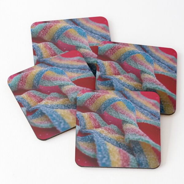 Item preview, Rainbow Ribbon Candy on Red designed and sold by uzasynystersyn.