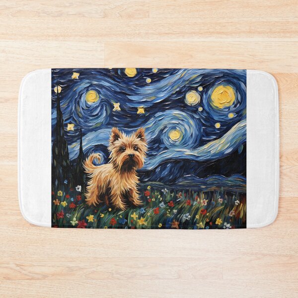 Item preview, Starry Night's Canine Muse - A Tribute in Vintage Watercolor designed and sold by Silver Medal.