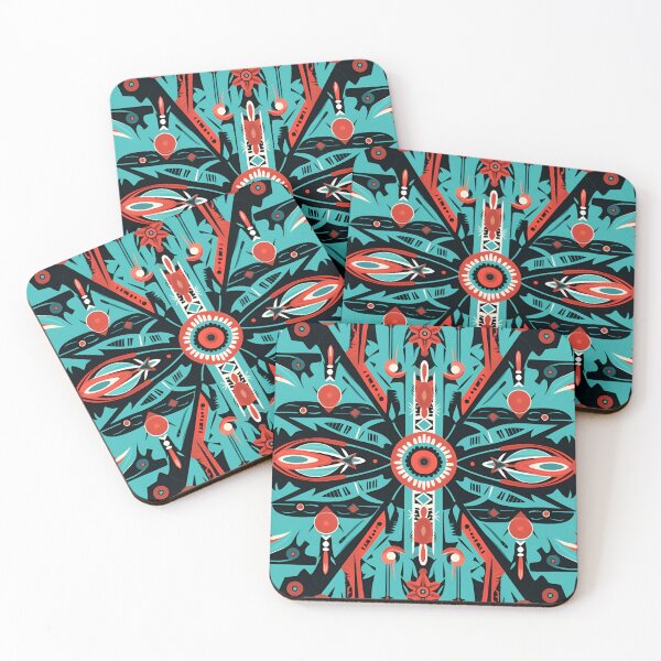 Item preview, Colorful Sioux Indian tribal pattern designed and sold by dcrc.